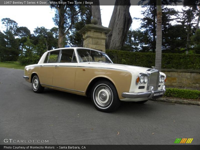 White/Beige Two Tone / Beige 1967 Bentley T Series 4 Door