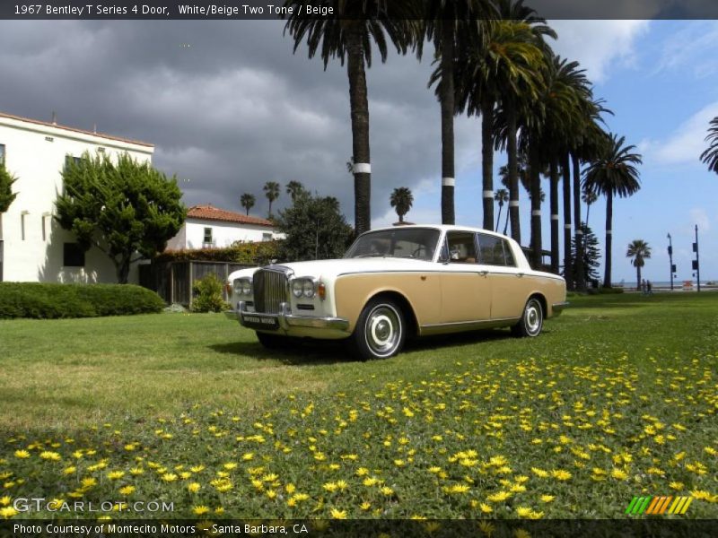 White/Beige Two Tone / Beige 1967 Bentley T Series 4 Door