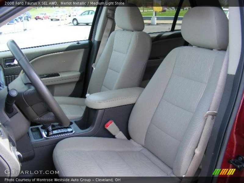 Merlot Metallic / Medium Light Stone 2008 Ford Taurus X SEL AWD