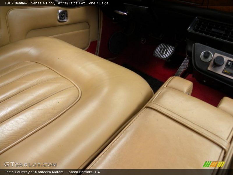 White/Beige Two Tone / Beige 1967 Bentley T Series 4 Door