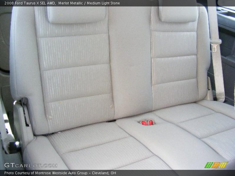 Merlot Metallic / Medium Light Stone 2008 Ford Taurus X SEL AWD