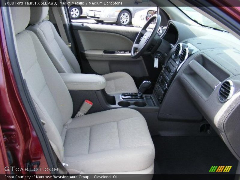 Merlot Metallic / Medium Light Stone 2008 Ford Taurus X SEL AWD