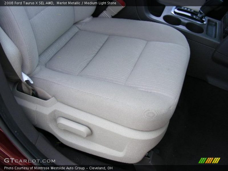 Merlot Metallic / Medium Light Stone 2008 Ford Taurus X SEL AWD