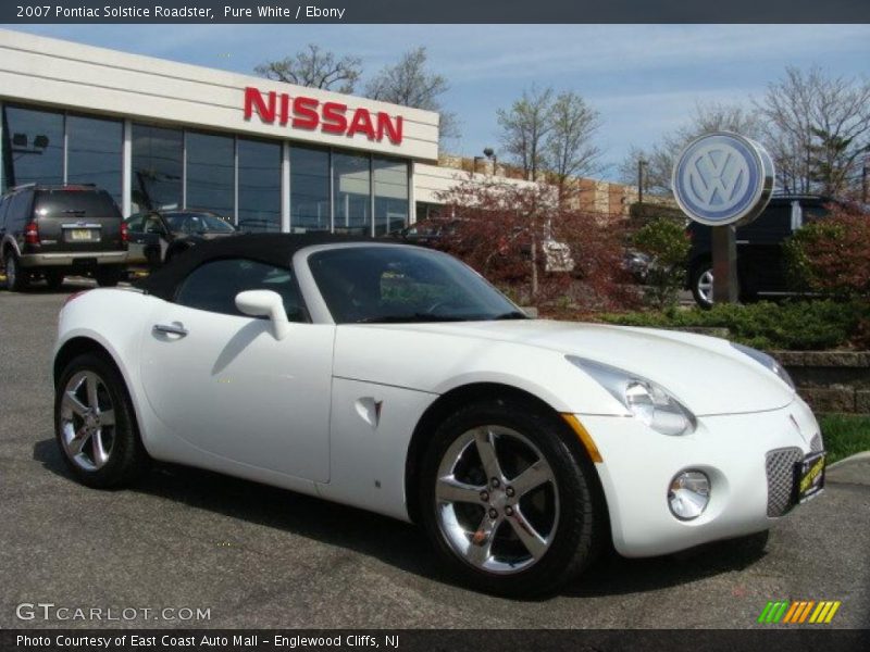 Pure White / Ebony 2007 Pontiac Solstice Roadster