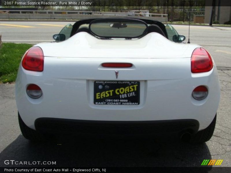 Pure White / Ebony 2007 Pontiac Solstice Roadster