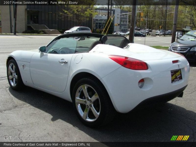 Pure White / Ebony 2007 Pontiac Solstice Roadster