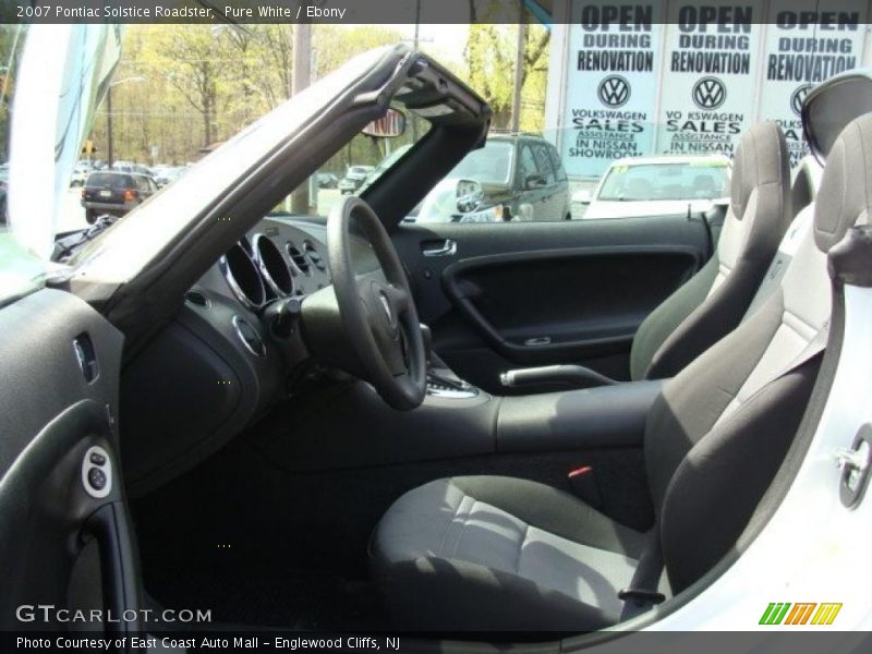 Pure White / Ebony 2007 Pontiac Solstice Roadster