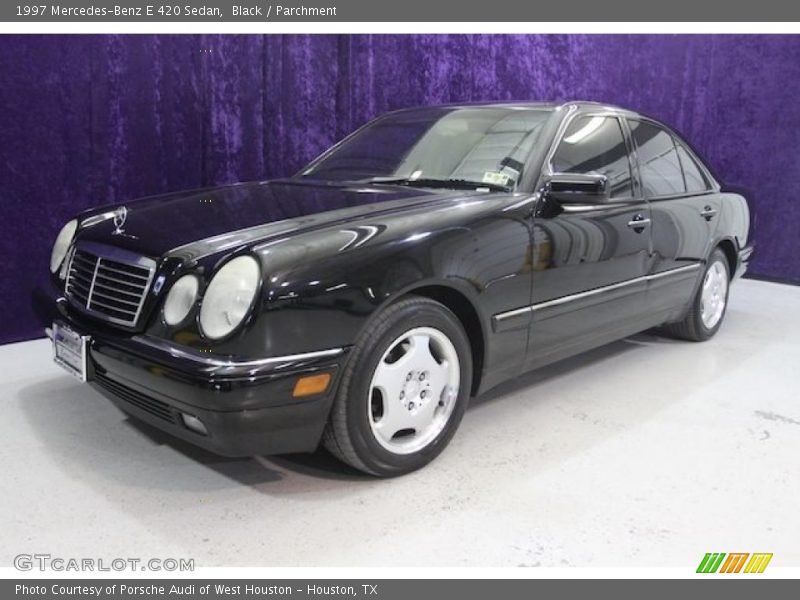 Black / Parchment 1997 Mercedes-Benz E 420 Sedan