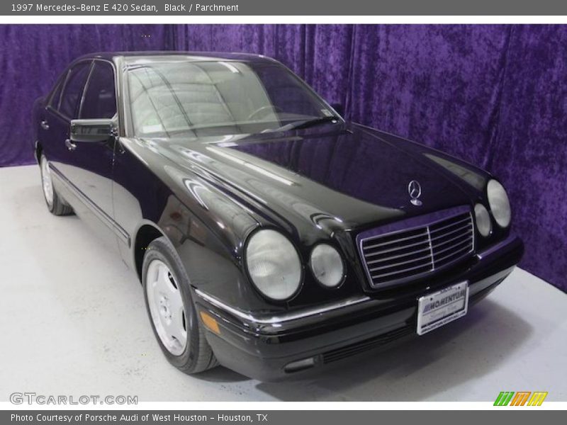 Black / Parchment 1997 Mercedes-Benz E 420 Sedan