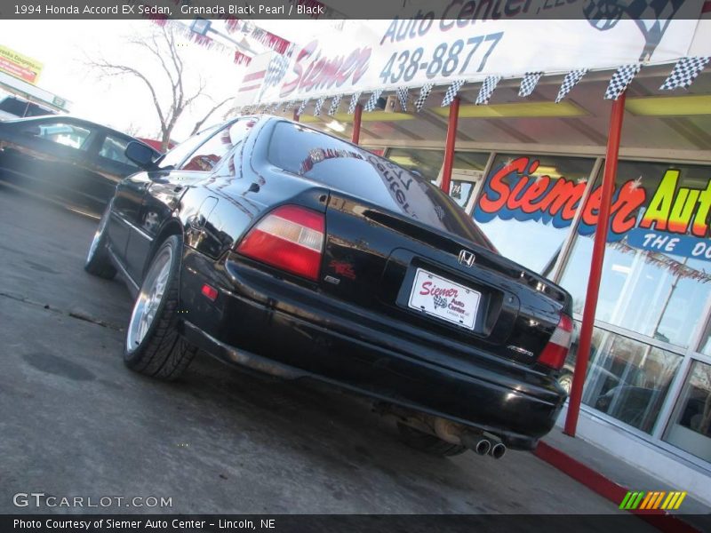 Granada Black Pearl / Black 1994 Honda Accord EX Sedan