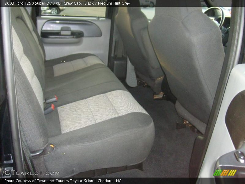 Black / Medium Flint Grey 2003 Ford F250 Super Duty XLT Crew Cab