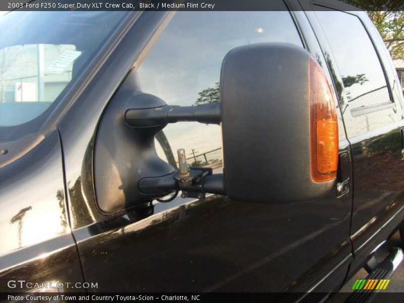 Black / Medium Flint Grey 2003 Ford F250 Super Duty XLT Crew Cab