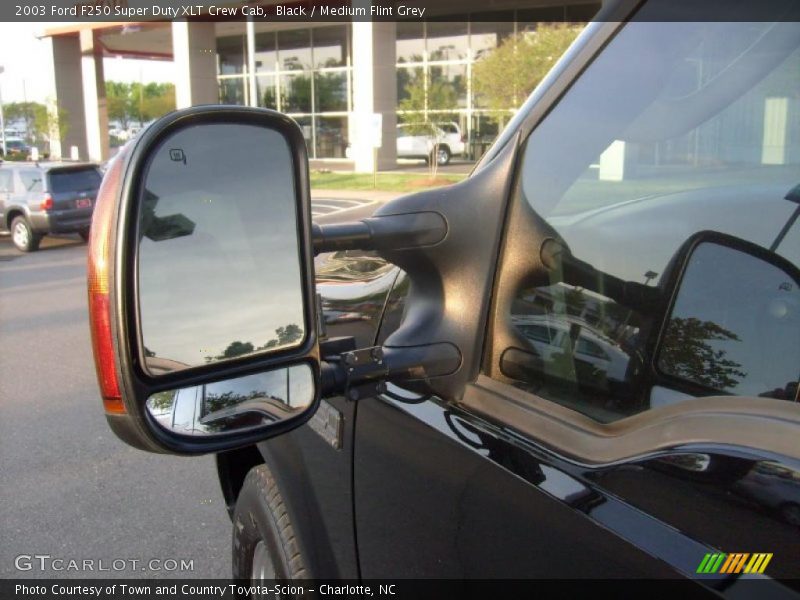 Black / Medium Flint Grey 2003 Ford F250 Super Duty XLT Crew Cab