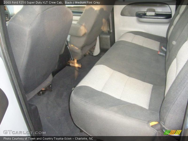 Black / Medium Flint Grey 2003 Ford F250 Super Duty XLT Crew Cab