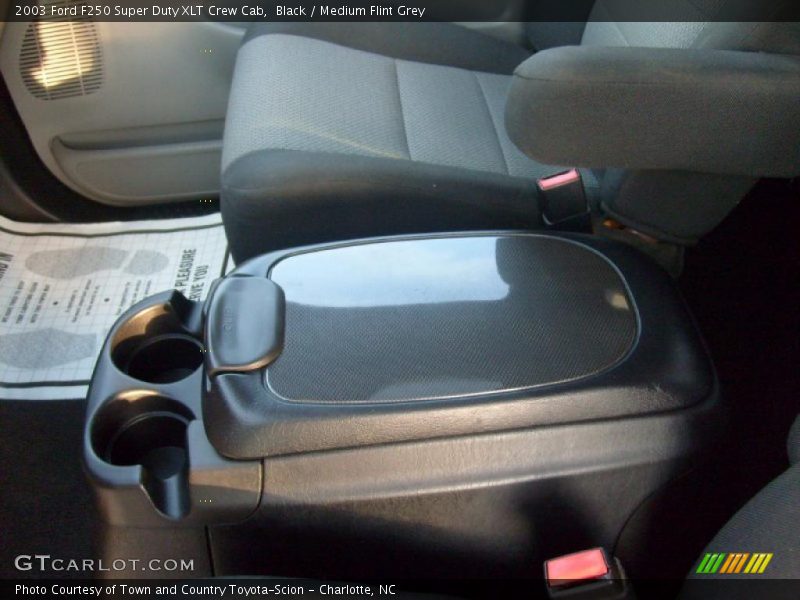 Black / Medium Flint Grey 2003 Ford F250 Super Duty XLT Crew Cab