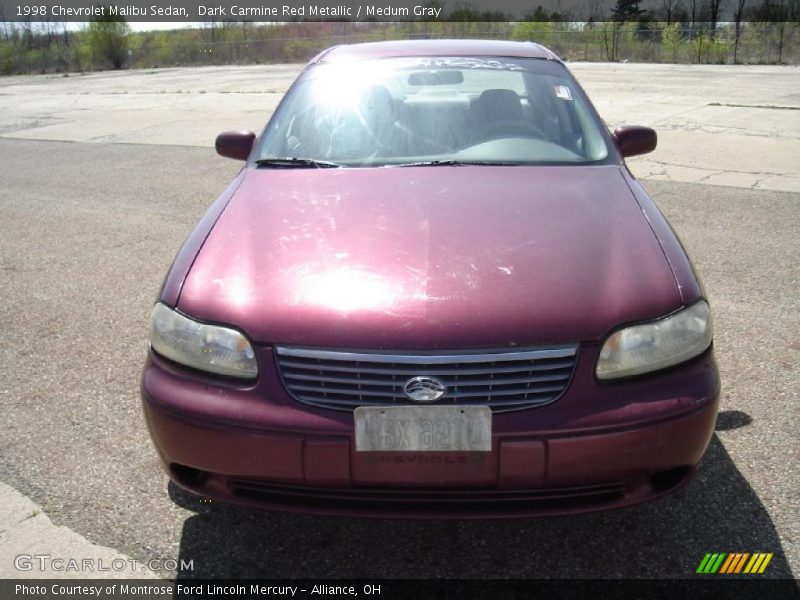 Dark Carmine Red Metallic / Medum Gray 1998 Chevrolet Malibu Sedan