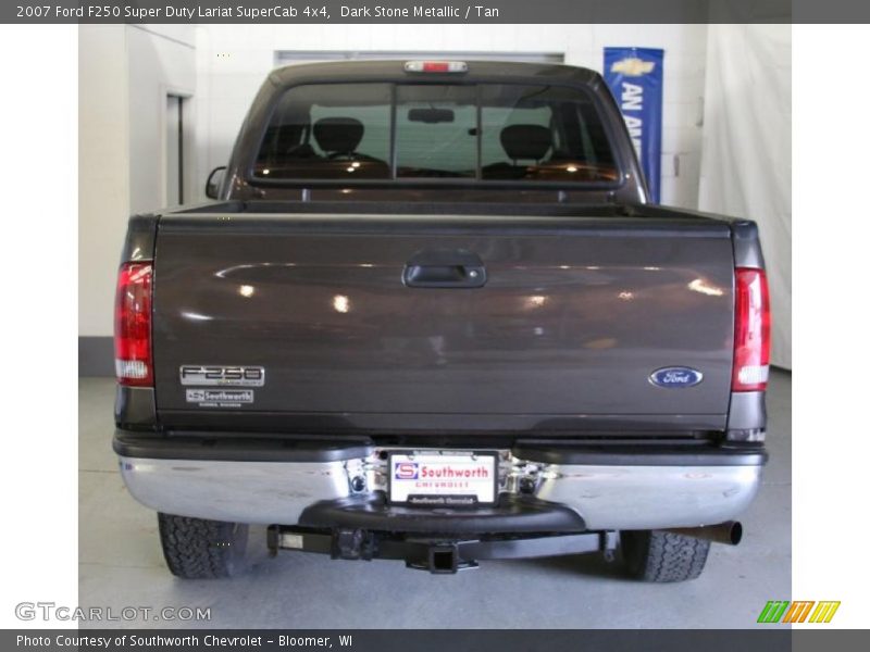 Dark Stone Metallic / Tan 2007 Ford F250 Super Duty Lariat SuperCab 4x4