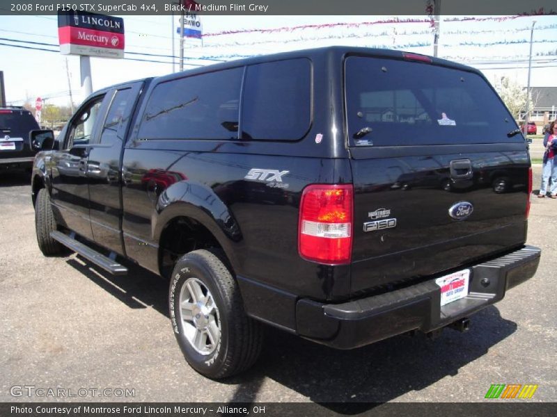 Black / Medium Flint Grey 2008 Ford F150 STX SuperCab 4x4