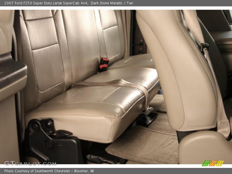 Dark Stone Metallic / Tan 2007 Ford F250 Super Duty Lariat SuperCab 4x4