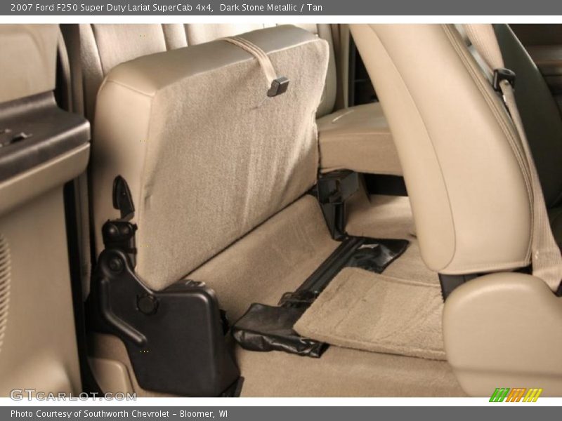 Dark Stone Metallic / Tan 2007 Ford F250 Super Duty Lariat SuperCab 4x4