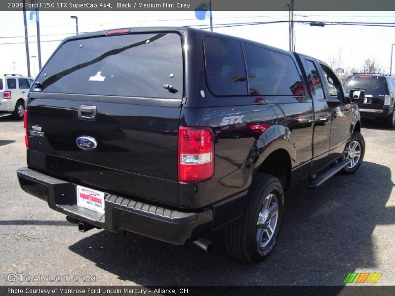 Black / Medium Flint Grey 2008 Ford F150 STX SuperCab 4x4