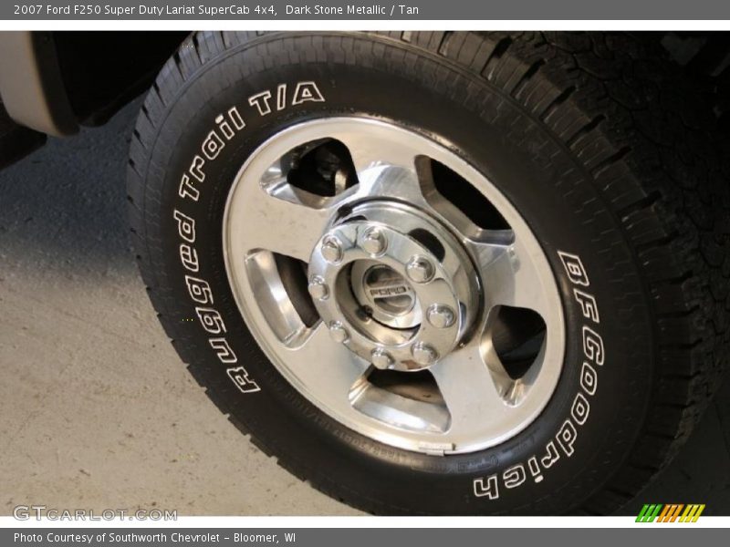 Dark Stone Metallic / Tan 2007 Ford F250 Super Duty Lariat SuperCab 4x4