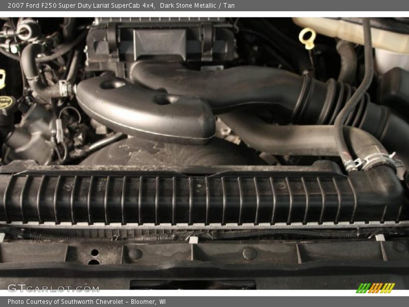 Dark Stone Metallic / Tan 2007 Ford F250 Super Duty Lariat SuperCab 4x4