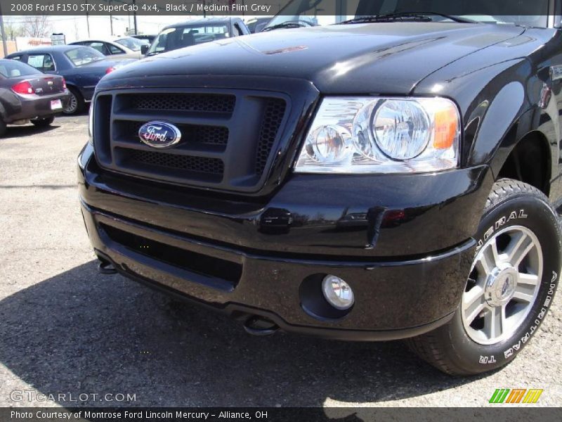 Black / Medium Flint Grey 2008 Ford F150 STX SuperCab 4x4