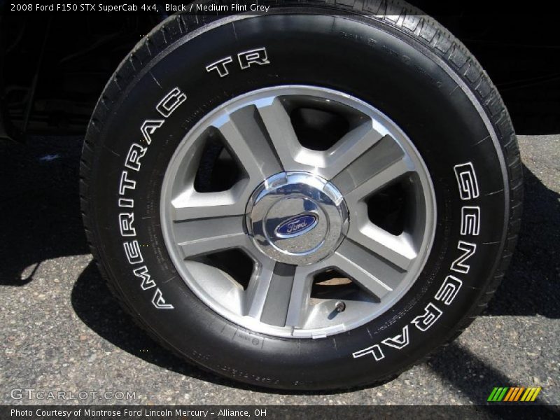 Black / Medium Flint Grey 2008 Ford F150 STX SuperCab 4x4