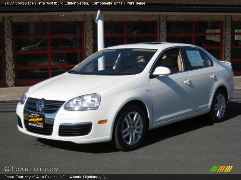 Campanella White / Pure Beige 2007 Volkswagen Jetta Wolfsburg Edition Sedan