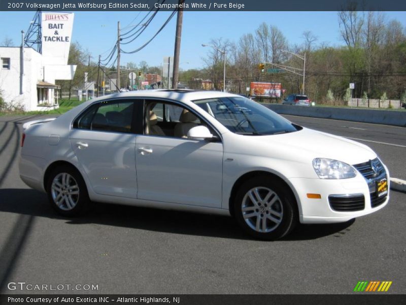 Campanella White / Pure Beige 2007 Volkswagen Jetta Wolfsburg Edition Sedan