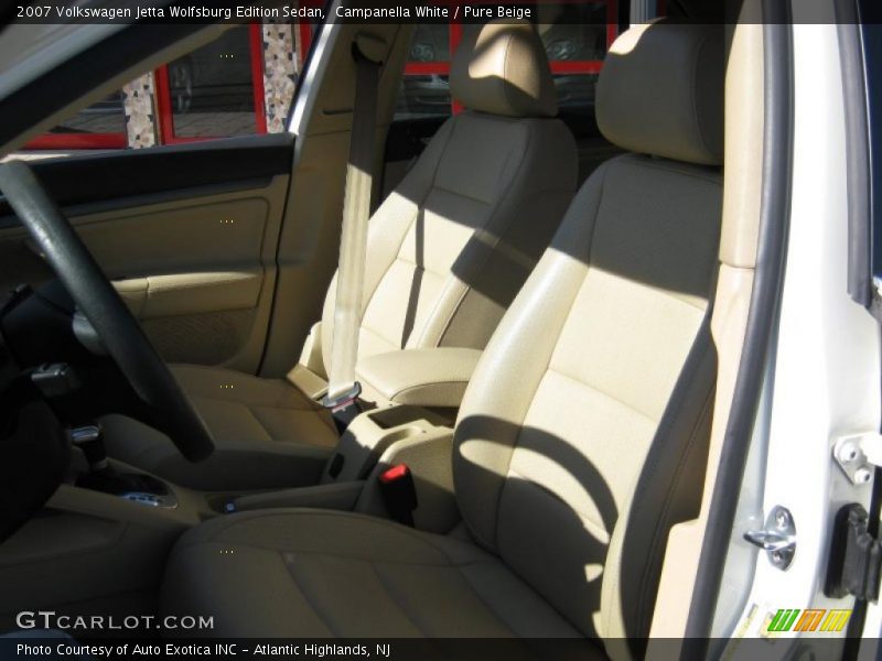 Campanella White / Pure Beige 2007 Volkswagen Jetta Wolfsburg Edition Sedan