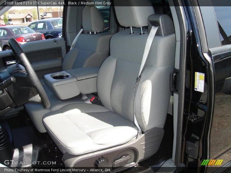 Black / Medium Flint Grey 2008 Ford F150 STX SuperCab 4x4