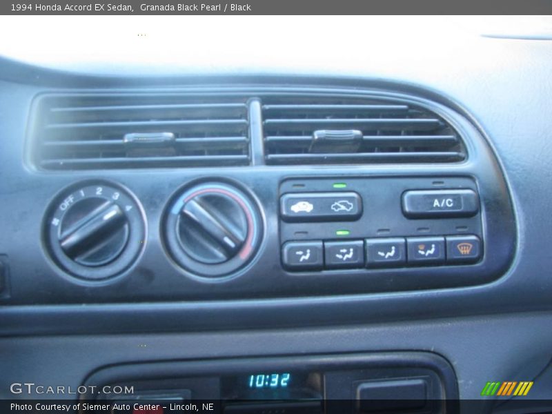 Granada Black Pearl / Black 1994 Honda Accord EX Sedan