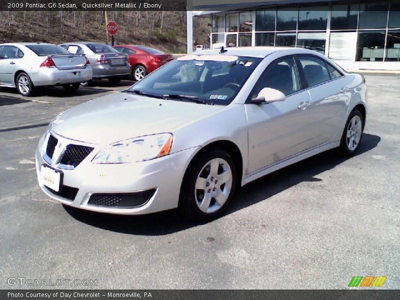 Quicksilver Metallic / Ebony 2009 Pontiac G6 Sedan