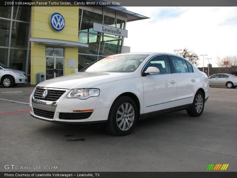 Candy White / Classic Gray 2008 Volkswagen Passat Turbo Sedan