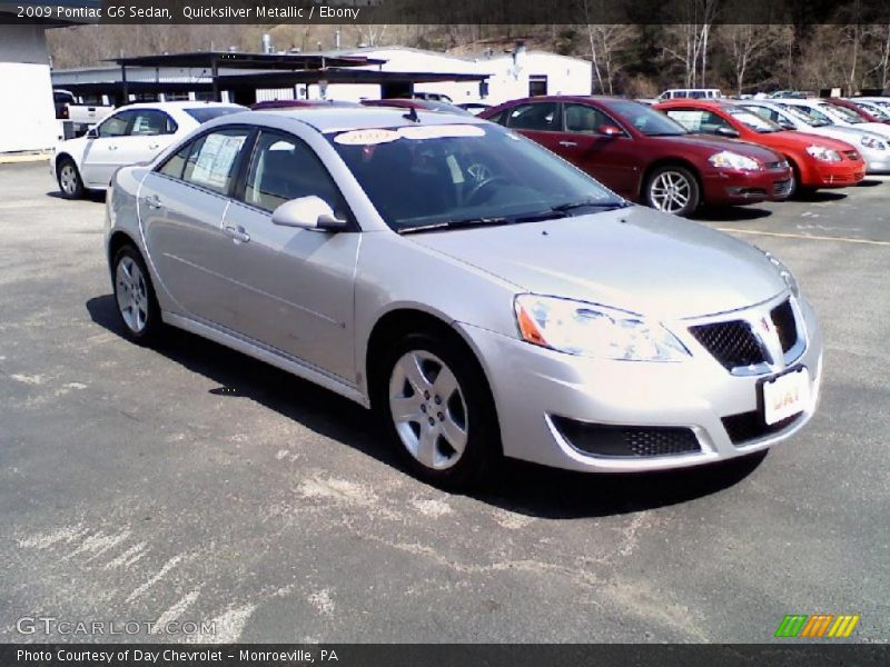 Quicksilver Metallic / Ebony 2009 Pontiac G6 Sedan