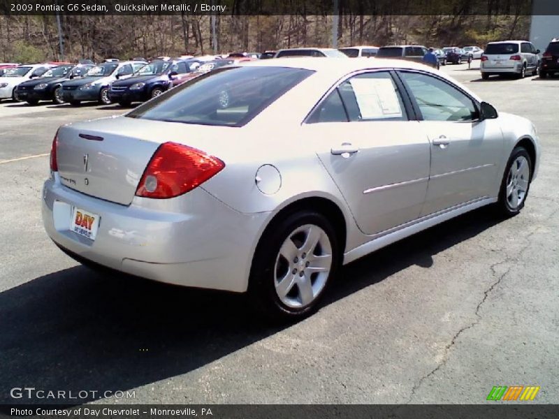 Quicksilver Metallic / Ebony 2009 Pontiac G6 Sedan