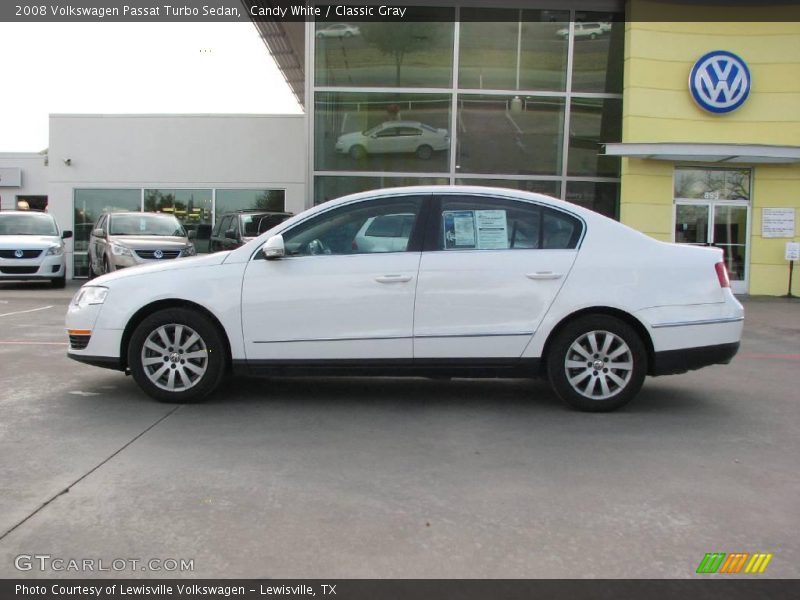 Candy White / Classic Gray 2008 Volkswagen Passat Turbo Sedan