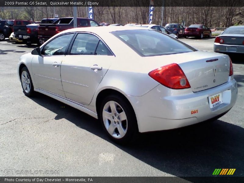 Quicksilver Metallic / Ebony 2009 Pontiac G6 Sedan