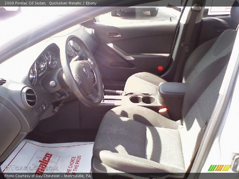 Quicksilver Metallic / Ebony 2009 Pontiac G6 Sedan