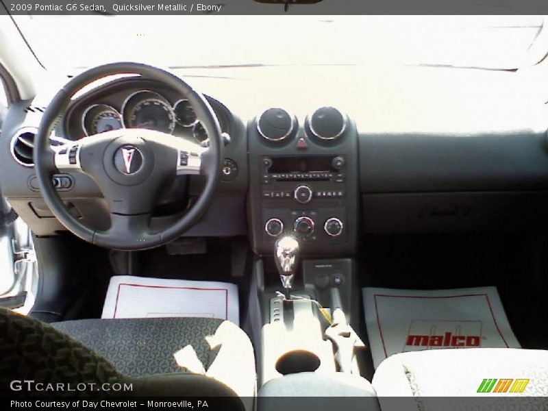 Quicksilver Metallic / Ebony 2009 Pontiac G6 Sedan