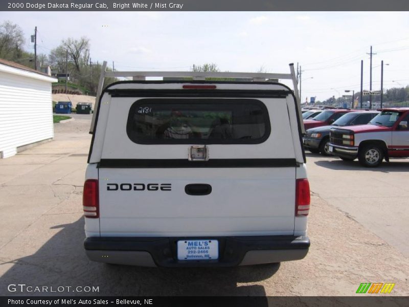Bright White / Mist Gray 2000 Dodge Dakota Regular Cab