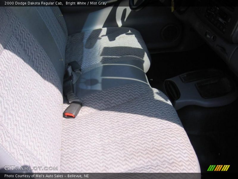 Bright White / Mist Gray 2000 Dodge Dakota Regular Cab