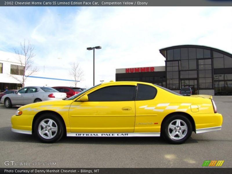 Competition Yellow / Ebony 2002 Chevrolet Monte Carlo SS Limited Edition Pace Car