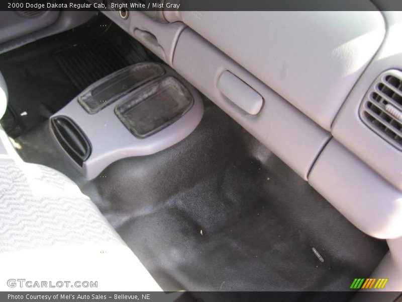 Bright White / Mist Gray 2000 Dodge Dakota Regular Cab