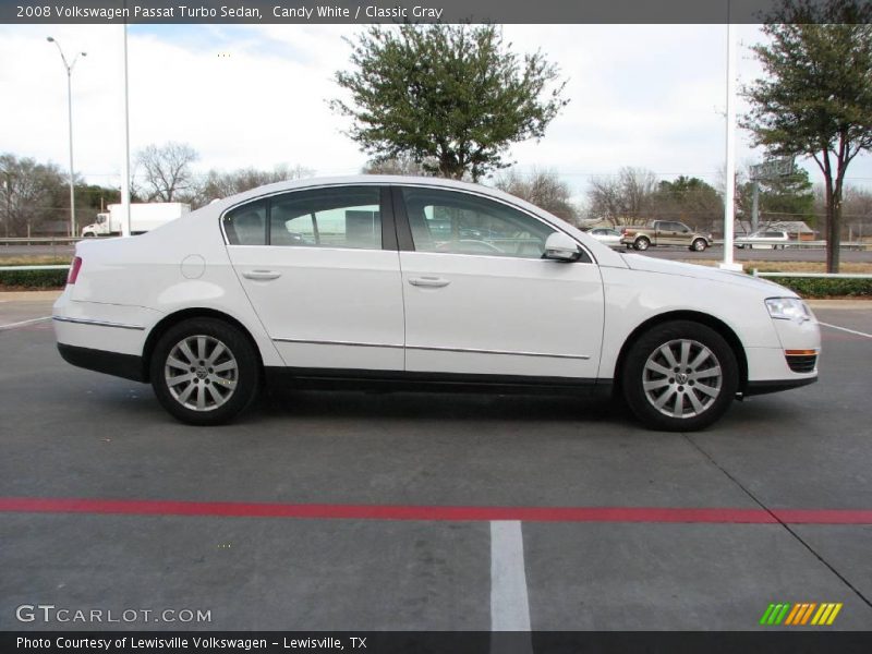 Candy White / Classic Gray 2008 Volkswagen Passat Turbo Sedan