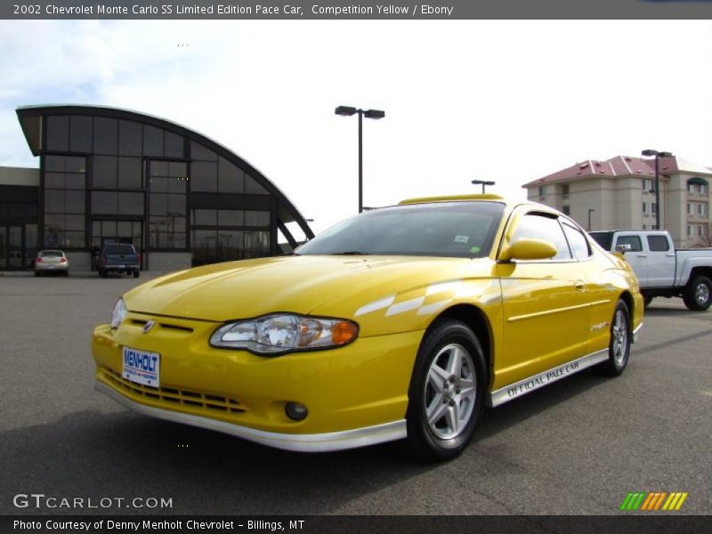 Competition Yellow / Ebony 2002 Chevrolet Monte Carlo SS Limited Edition Pace Car