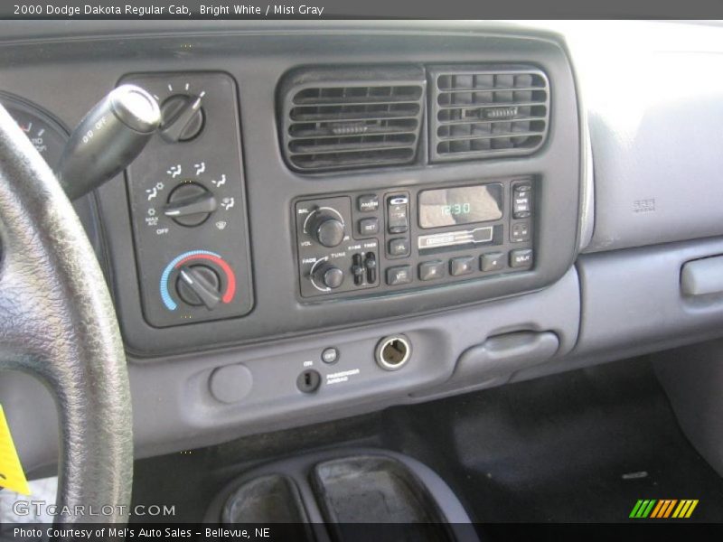 Bright White / Mist Gray 2000 Dodge Dakota Regular Cab