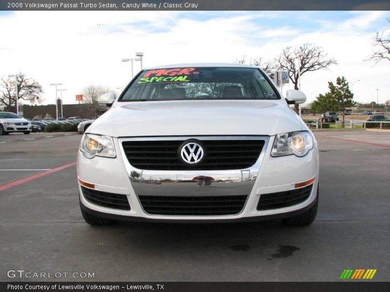 Candy White / Classic Gray 2008 Volkswagen Passat Turbo Sedan